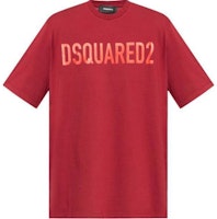 DSQUARED2 Red Crewneck Logo Print Short Sleeve T-Shirt S74GD1197D200043-05W DSQUARED2 Red Crewneck Logo Print Short Sleeve T-Shirt S74GD1197D200043-05W
