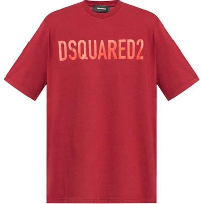 DSQUARED2 红色圆领标志印花短袖T恤 S74GD1197D200043-05W Order DSQUARED2 红色圆领标志印花短袖T恤 S74GD1197D200043-05W