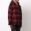 Purchase DSQUARED2 紅色格紋連帽拉鍊羊絨夾克 S74HG0110S25519-001F