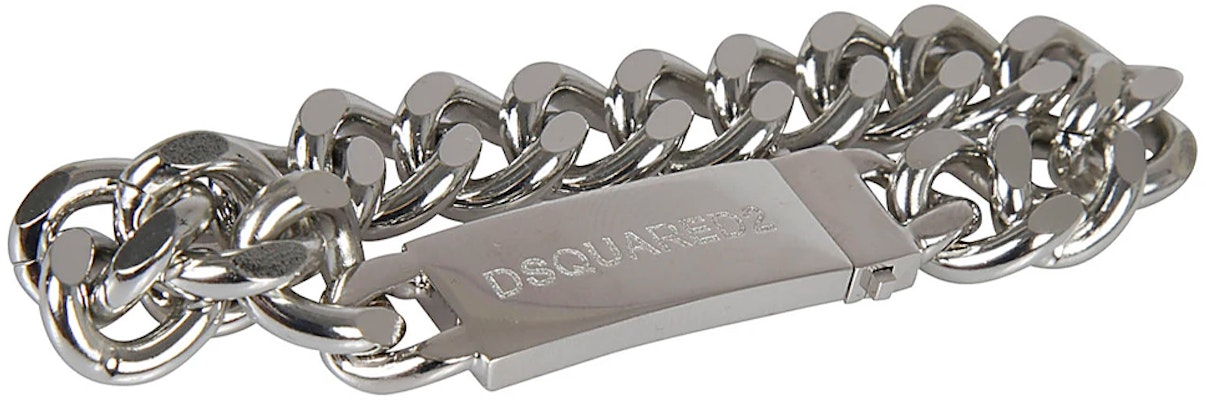 DSQUARED2 シルバーブラス キューバンチェーンブレスレット ARM012337200001F124 Lookbook DSQUARED2 シルバーブラス キューバンチェーンブレスレット ARM012337200001F124