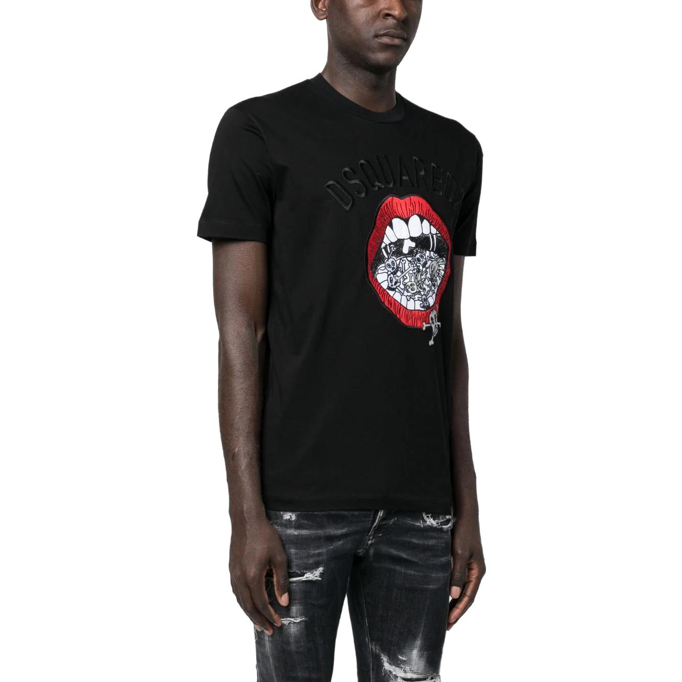 Purchase DSQUARED2 骷髏印花短袖圓領T恤 S71GD1347S23009-900