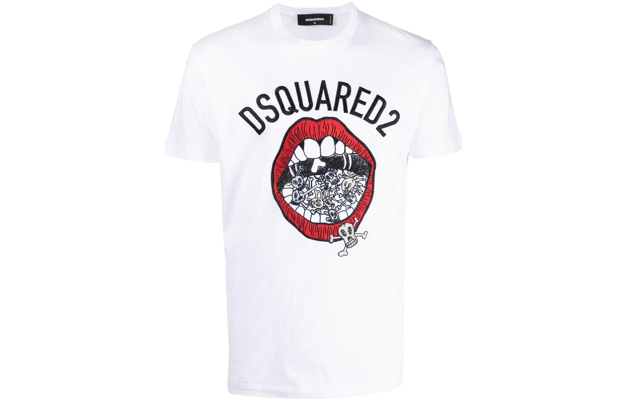 Details for DSQUARED2 骷髏印花短袖圓領T恤 S71GD1347S23009-900