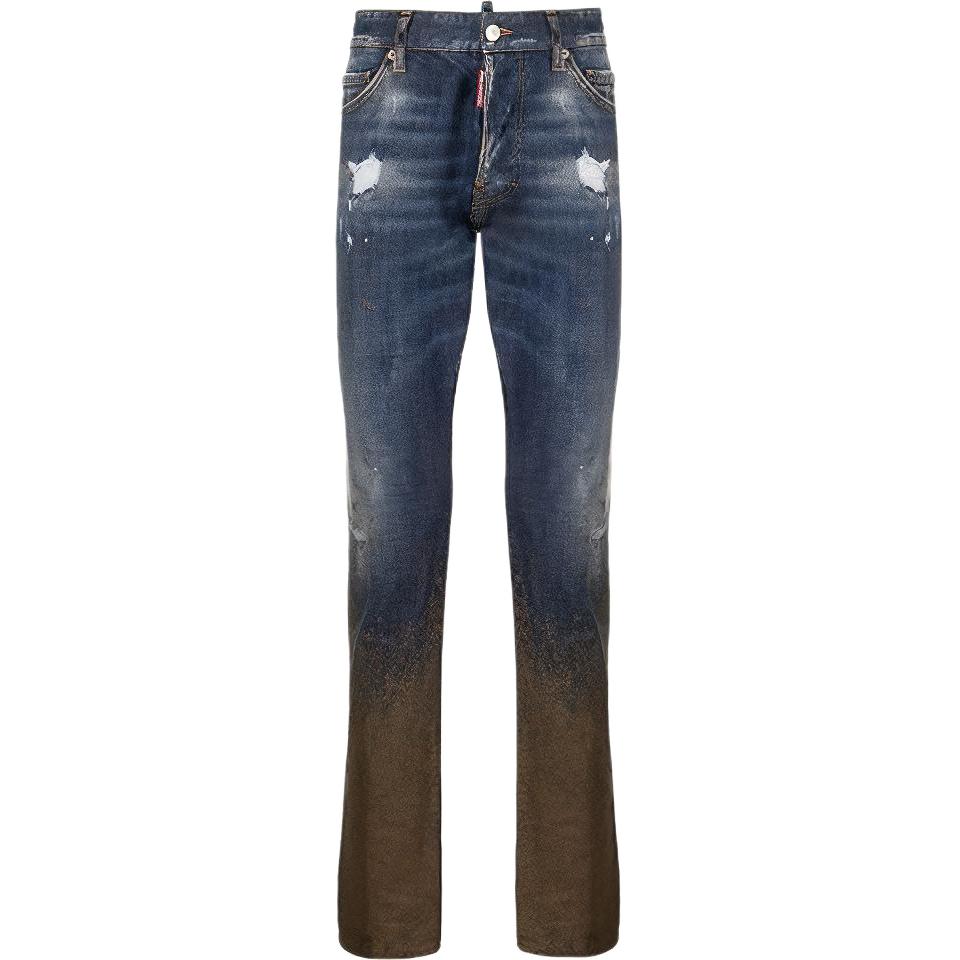 DSQUARED2  Slim Fit Blue Distressed Jeans S79LA0011S30144-470