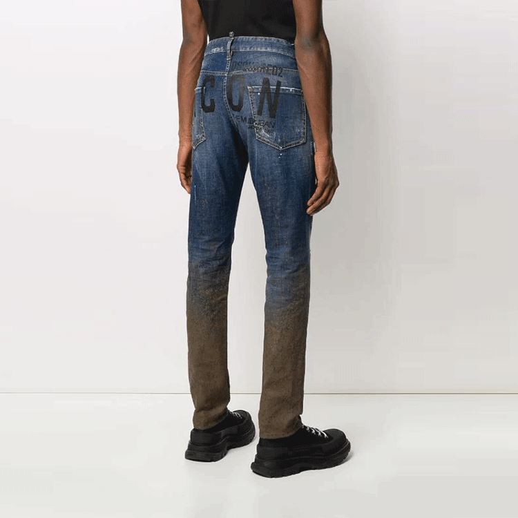 DSQUARED2  Slim Fit Blue Distressed Jeans S79LA0011S30144-470 圖 4