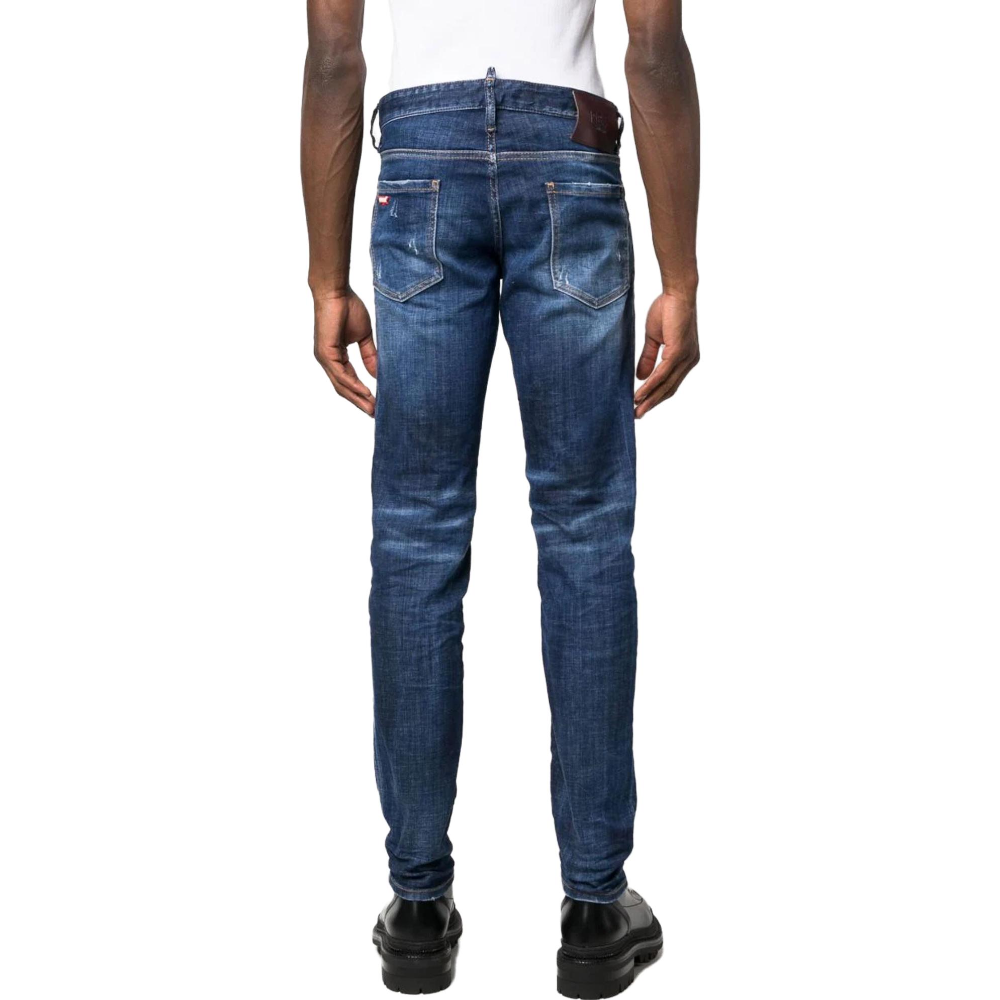 DSQUARED2  Slim Fit Distressed Blue Jeans. S74LB1332S30342-470 圖 4