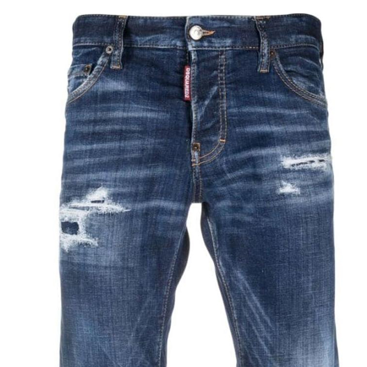 DSQUARED2  Slim Fit Distressed Blue Jeans. S74LB1332S30342-470 圖 6