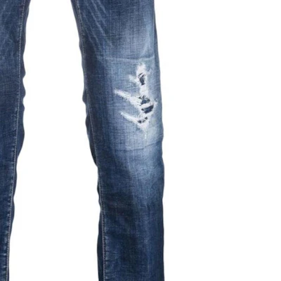DSQUARED2 修身破洞蓝色牛仔裤 S74LB1332S30342-470 Sizing DSQUARED2 修身破洞蓝色牛仔裤 S74LB1332S30342-470