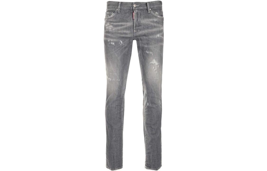 DSQUARED2  Slim Fit Distressed Grey Casual Denim Jeans. S74LB0866S30260852 圖 2