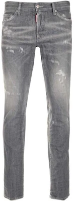 DSQUARED2 スリムフィット ダメージ加工 グレー カジュアル デニムジーンズ S74LB0866S30260852 Order DSQUARED2 スリムフィット ダメージ加工 グレー カジュアル デニムジーンズ S74LB0866S30260852
