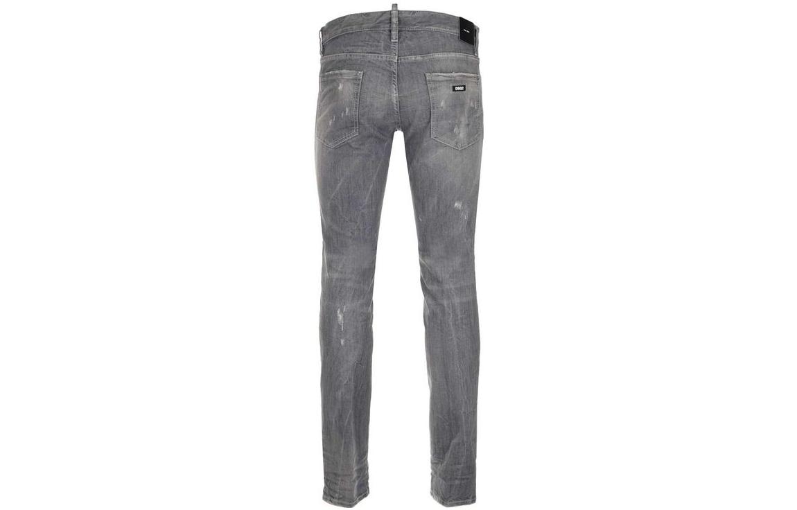 DSQUARED2  Slim Fit Distressed Grey Casual Denim Jeans. S74LB0866S30260852 圖 3