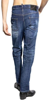 DSQUARED2 修身中腰破壞藍色牛仔褲 S74LB1557S30664-470 Purchase DSQUARED2 修身中腰破壞藍色牛仔褲 S74LB1557S30664-470