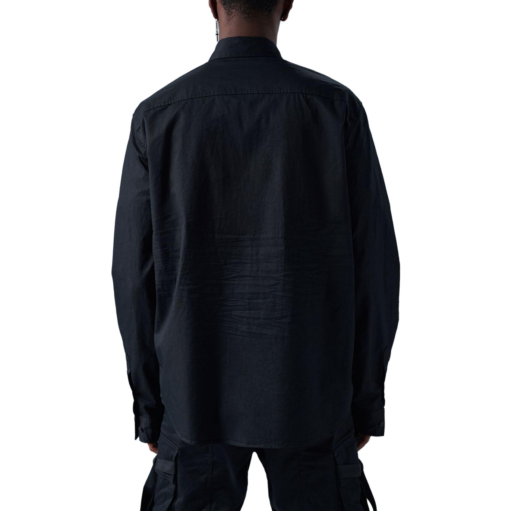 Lookbook DSQUARED2 Baju Hitam Lengan Panjang Berbutang Lelaki S79DL0034S35175-900