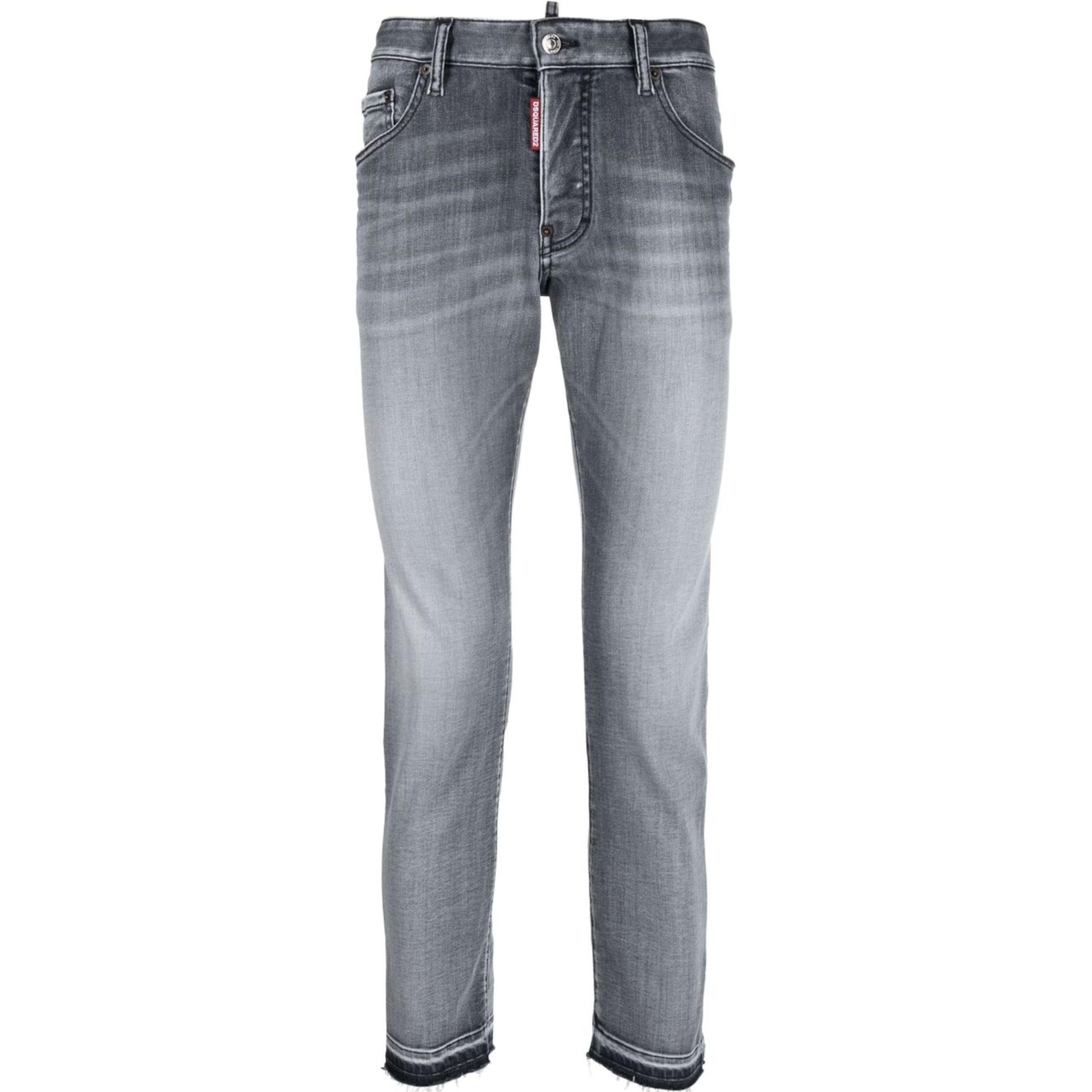 DSQUARED2  Solid Black Loose Fit Straight-leg Jeans S74LB1389S30503900