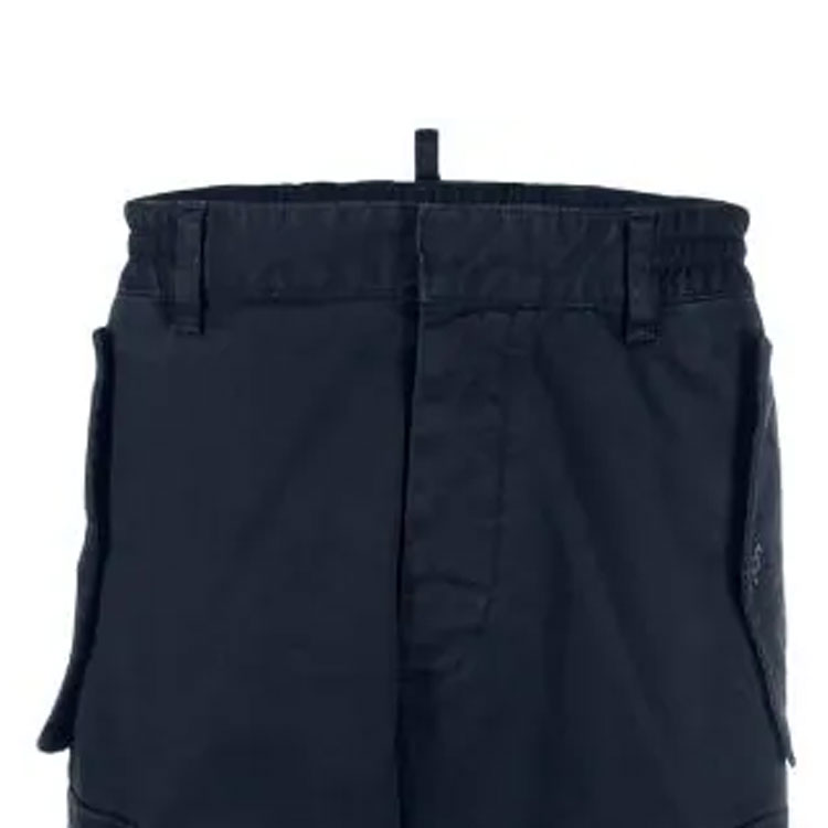 Details for DSQUARED2 Seluar Kargo Navy Biru dengan Pinggang Elastik S71KB0574S39021-524