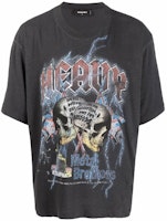 DSQUARED2 Solid Casual Loose Fit Printed T-Shirt - Black S74GD0890S22146-814 DSQUARED2 Solid Casual Loose Fit Printed T-Shirt - Black S74GD0890S22146-814