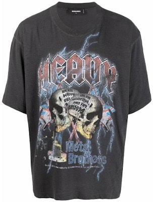 DSQUARED2 ソリッドカジュアルルーズフィットプリントTシャツ - ブラック S74GD0890S22146-814 Buy DSQUARED2 ソリッドカジュアルルーズフィットプリントTシャツ - ブラック S74GD0890S22146-814