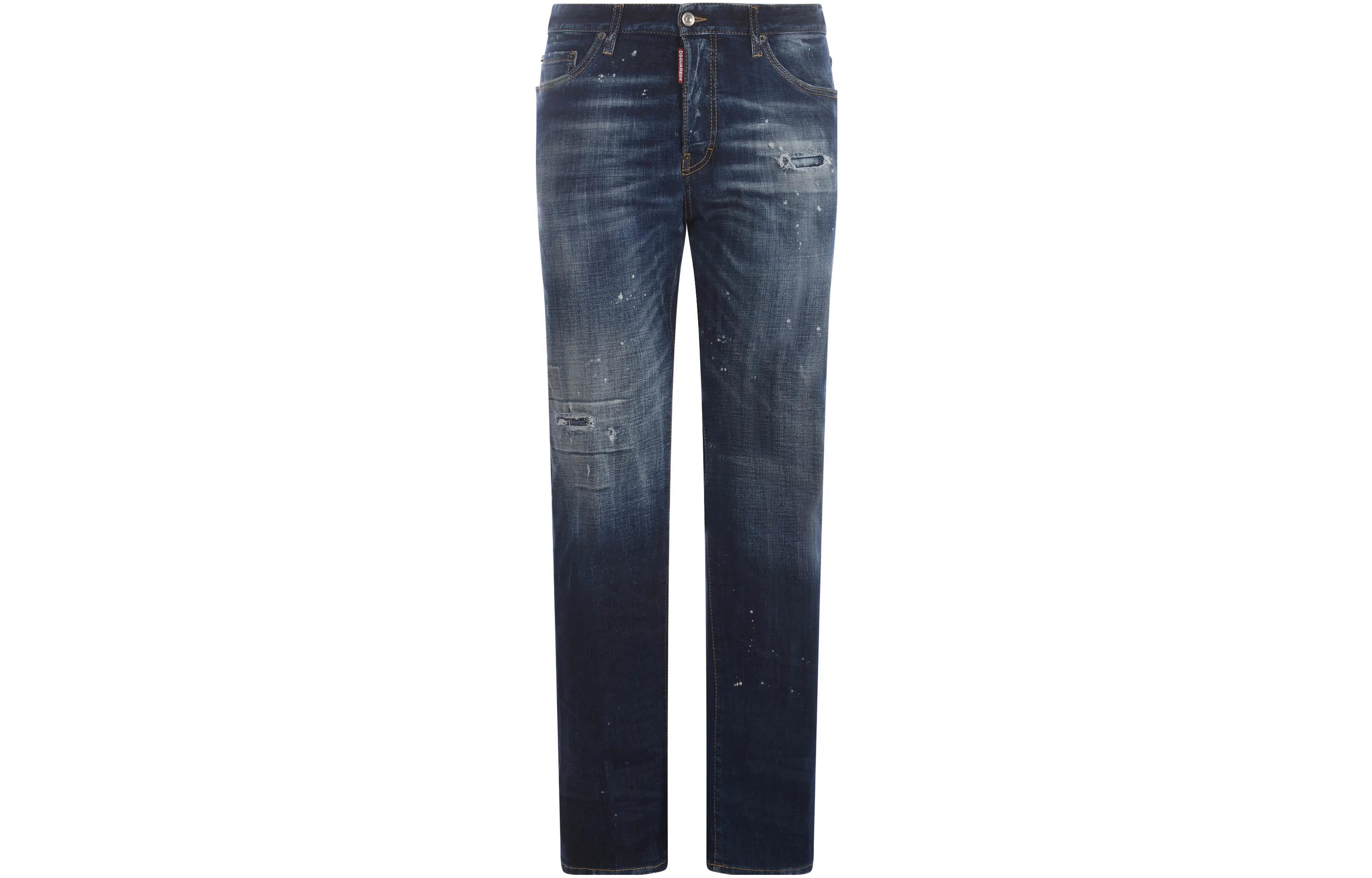 DSQUARED2  Solid Distressed Button Jeans - Blue S71LB1274S30664470 圖 2