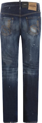 DSQUARED2 Solid Distressed Button Jeans - Blue S71LB1274S30664470 Lookbook DSQUARED2 Solid Distressed Button Jeans - Blue S71LB1274S30664470