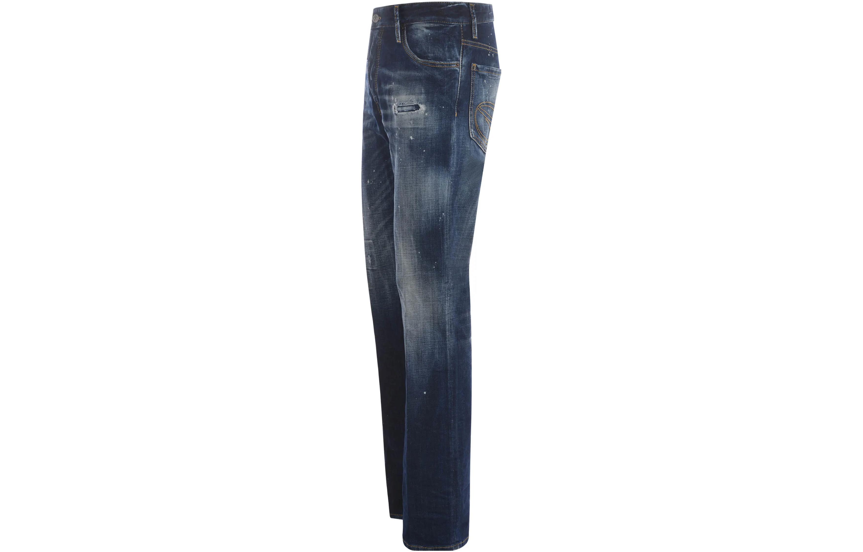 DSQUARED2  Solid Distressed Button Jeans - Blue S71LB1274S30664470 圖 4