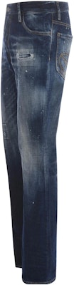 DSQUARED2 Solid Distressed Button Jeans - Blue S71LB1274S30664470 Shop DSQUARED2 Solid Distressed Button Jeans - Blue S71LB1274S30664470