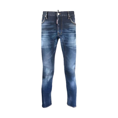 DSQUARED2 Solid Low-Rise Straight-Leg Jeans Blue S74LB1156S30342470