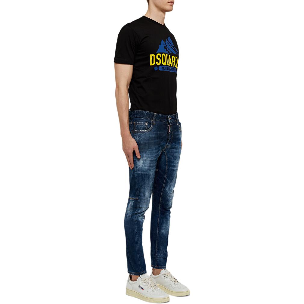 DSQUARED2  Solid Low-Rise Straight-Leg Jeans Blue S74LB1156S30342470 圖 3