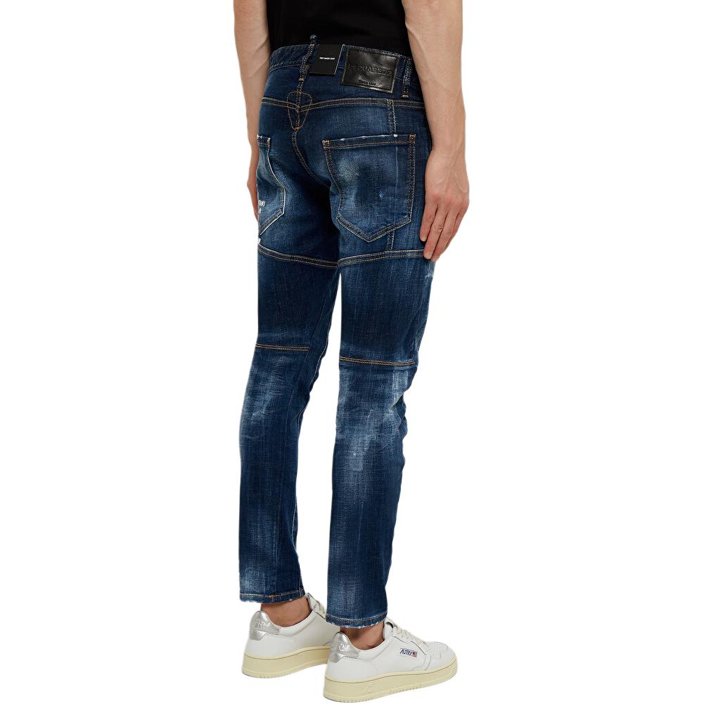 DSQUARED2  Solid Low-Rise Straight-Leg Jeans Blue S74LB1156S30342470 圖 4