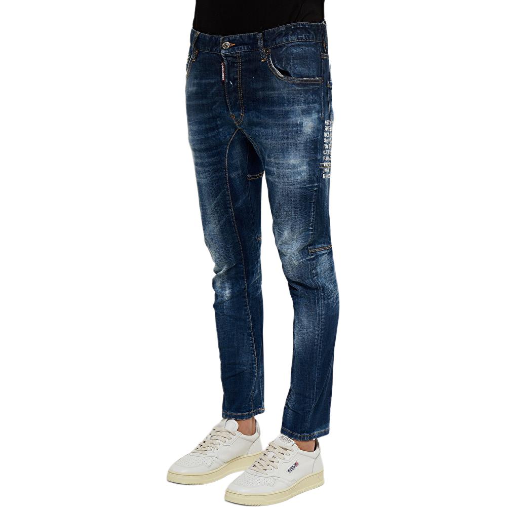 DSQUARED2  Solid Low-Rise Straight-Leg Jeans Blue S74LB1156S30342470 圖 5