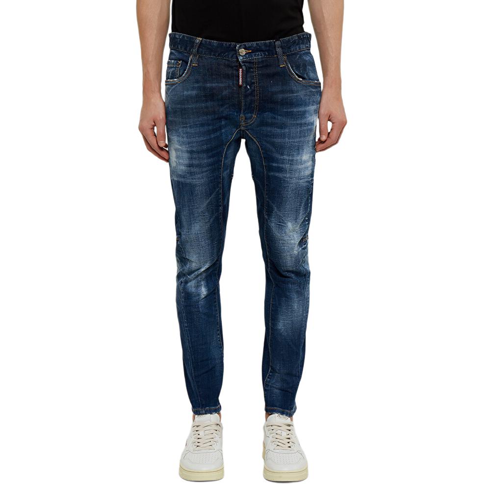 DSQUARED2  Solid Low-Rise Straight-Leg Jeans Blue S74LB1156S30342470 圖 6