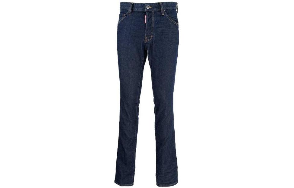 Order DSQUARED2 Jeans Rectos Slim de Tiro Medio Azul Oscuro S79LA0054S30595-470