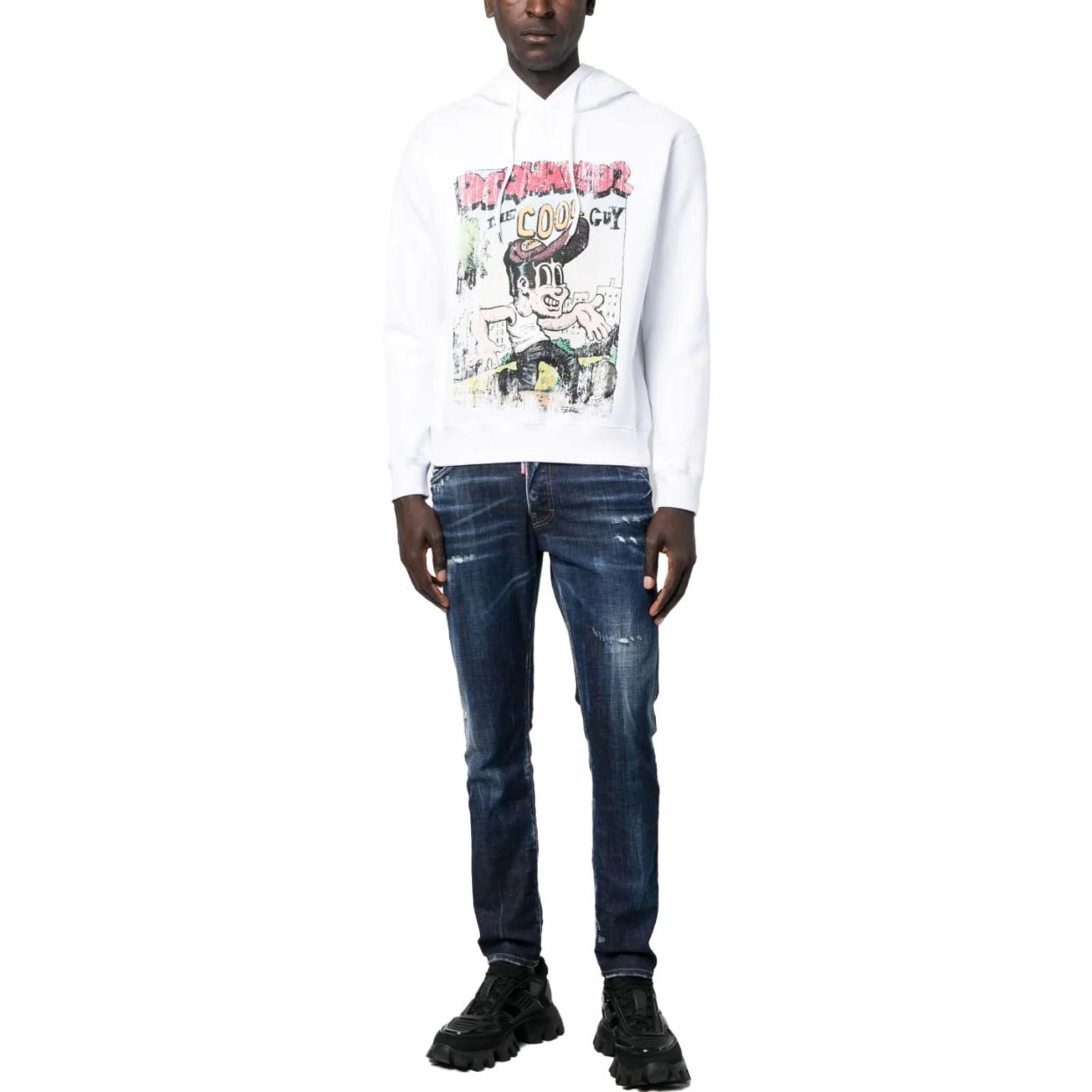 DSQUARED2  Solid Regular Fit Mid-Rise Blue Jeans S71LB1265S30342-470 圖 3