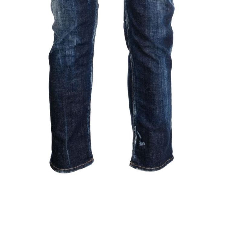 DSQUARED2  Solid Regular Fit Mid-Rise Blue Jeans S71LB1265S30342-470 圖 7