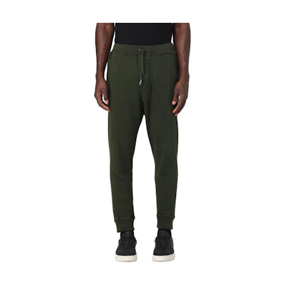 DSQUARED2 Solid Slim Fit Lace-Up Casual Pants in Army Green. S74KB0958D25001-697