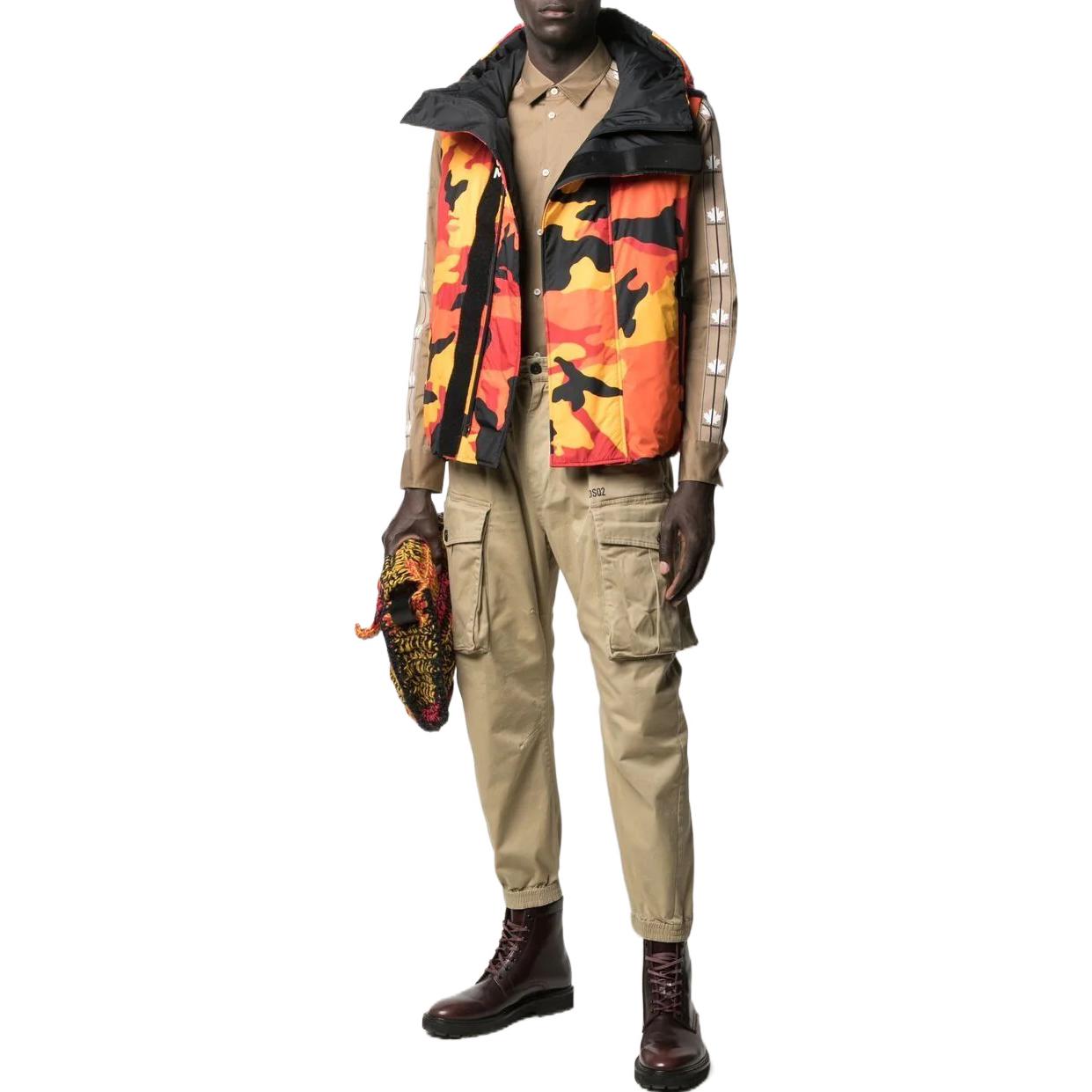 Lookbook DSQUARED2 淺棕色修身錐形工裝褲 休閒長褲 S71KB0390S39021-123