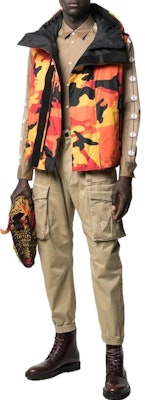 DSQUARED2 淺棕色修身錐形工裝褲 休閒長褲 S71KB0390S39021-123 Lookbook DSQUARED2 淺棕色修身錐形工裝褲 休閒長褲 S71KB0390S39021-123