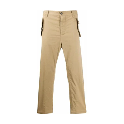 DSQUARED2 Straight-Leg Button Casual Pants Khaki Color. S71KB0255S35175-123