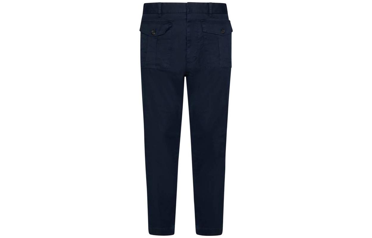 Order DSQUARED2 藍色修身休閒褲附拉鍊設計 S71KB0573S39021-524