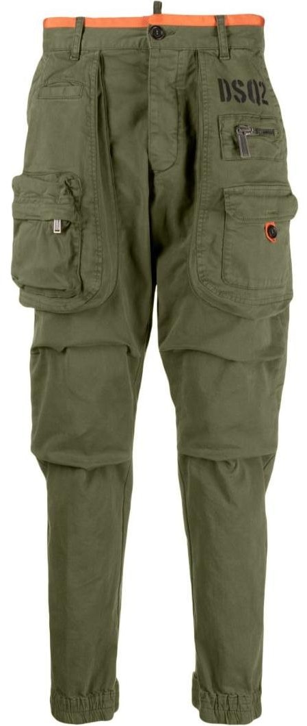 dsquared-2-tapered-casual-pants-green-with-logo-print-and-zip-fly-s71-kb-0571-s52240-693