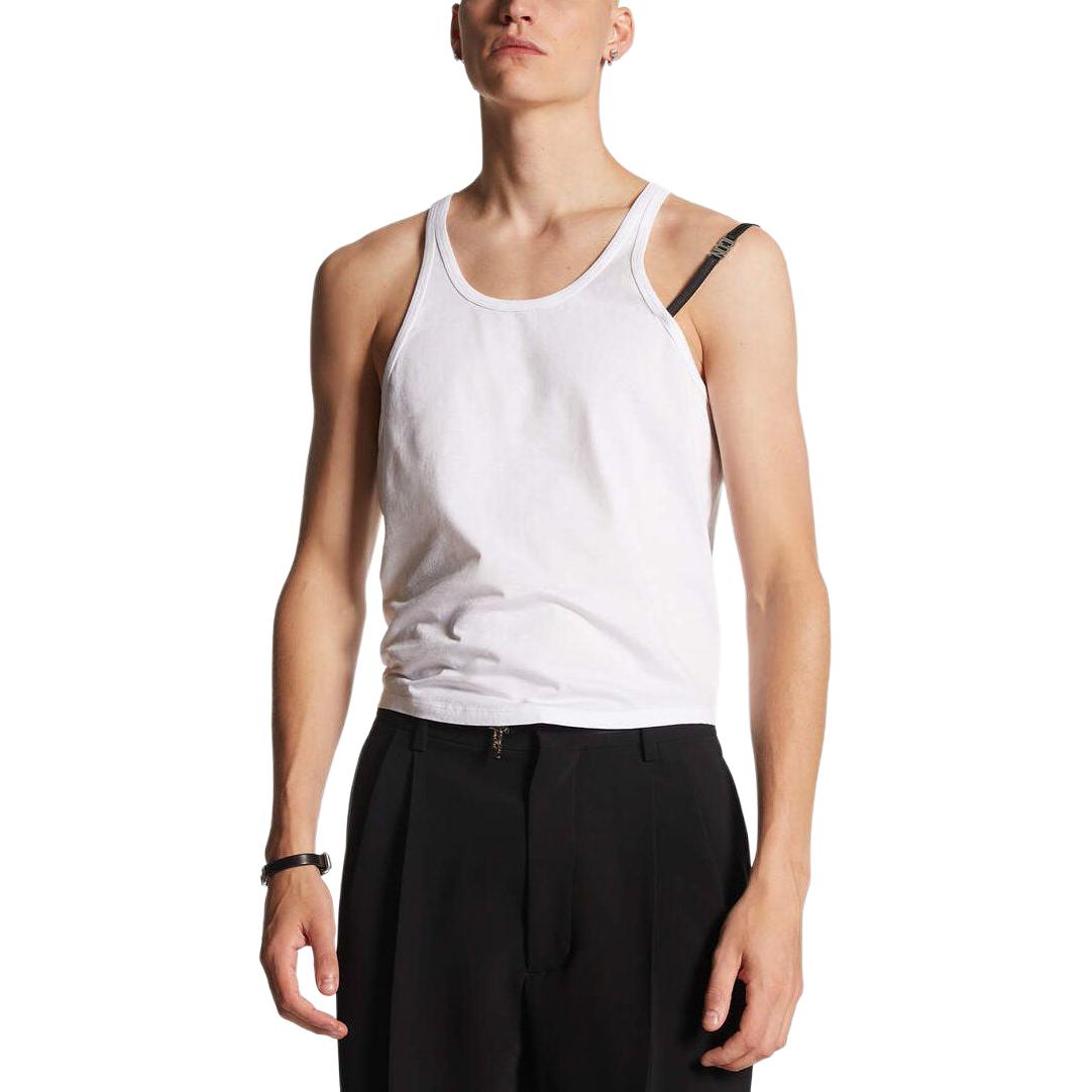 DSQUARED2  White Crew Neck Sleeveless Tank Top. S79NL0004S23009-100 圖 4