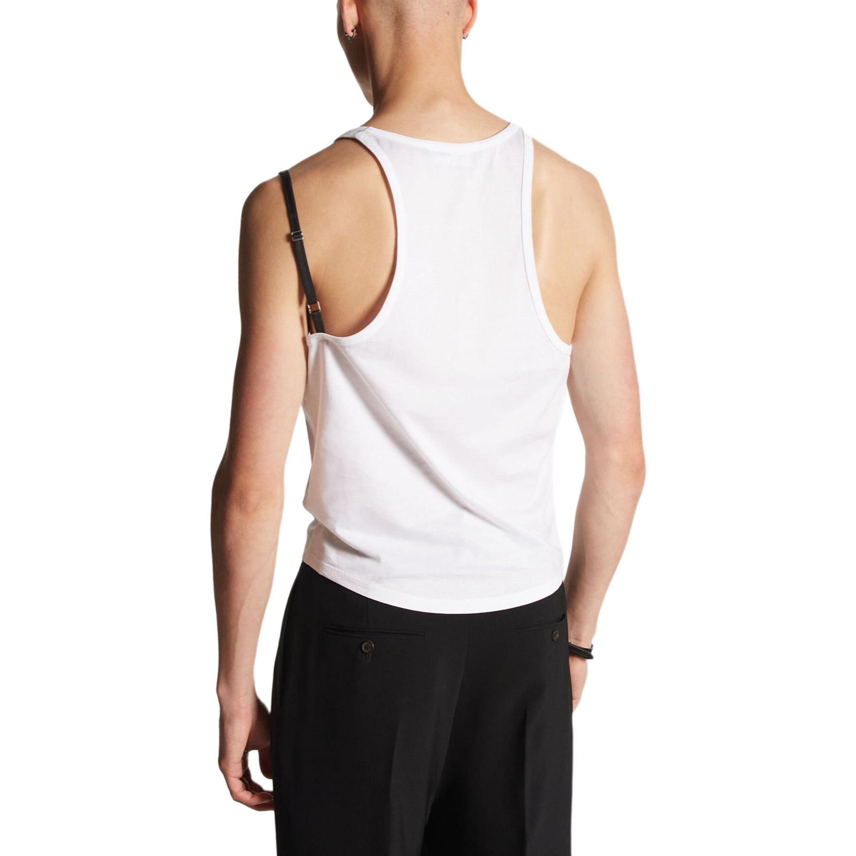 DSQUARED2  White Crew Neck Sleeveless Tank Top. S79NL0004S23009-100 圖 5