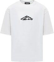 DSQUARED2 White Crewneck T-Shirt with Letter Print Design. S79GC0096D20033-100 DSQUARED2 White Crewneck T-Shirt with Letter Print Design. S79GC0096D20033-100