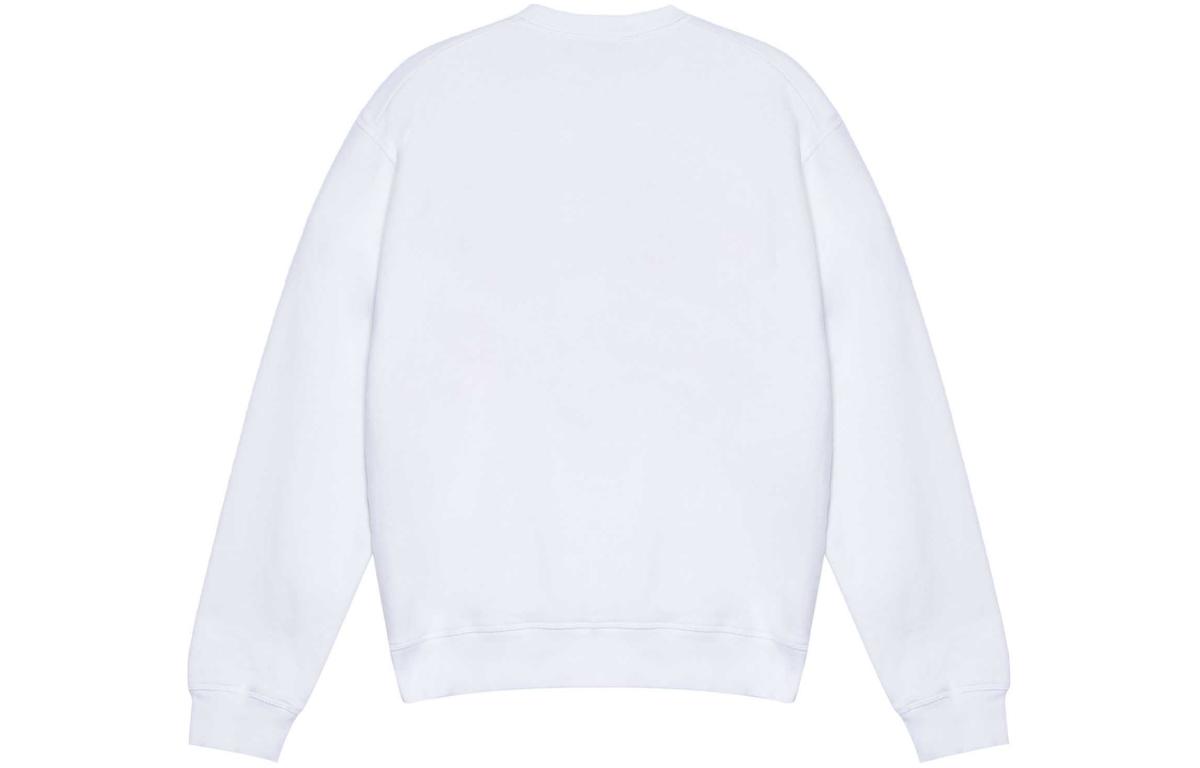 Lookbook DSQUARED2 白色动物刺绣标志长袖圆领卫衣 S74GU0577S25516-100