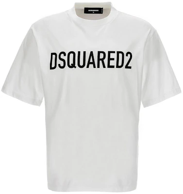 DSQUARED2 白色標誌印花直筒短袖T恤 S74GD1197D20004-100 Buy DSQUARED2 白色標誌印花直筒短袖T恤 S74GD1197D20004-100