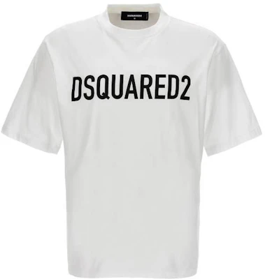DSQUARED2 白色標誌印花直筒短袖T恤 S74GD1197D20004-100 Order DSQUARED2 白色標誌印花直筒短袖T恤 S74GD1197D20004-100