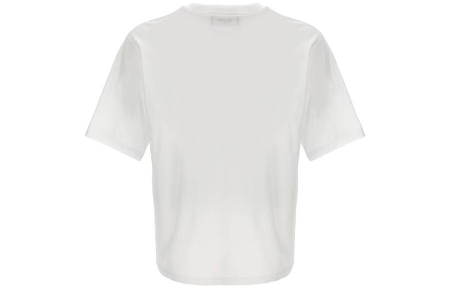DSQUARED2  White Logo Print Straight-Cut Pullover Short-Sleeve T-Shirt S74GD1197D20004-100 圖 3
