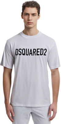 DSQUARED2 白色標誌印花直筒短袖T恤 S74GD1197D20004-100 Purchase DSQUARED2 白色標誌印花直筒短袖T恤 S74GD1197D20004-100