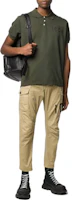 Lookbook Pantalones DSQUARED2 Tapered Ankle Khaki Hombre Logo Grande Impreso. S79KA0003S39021-123