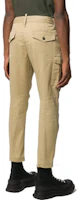 Shop Pantalones DSQUARED2 Tapered Ankle Khaki Hombre Logo Grande Impreso. S79KA0003S39021-123