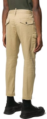 DSQUARED2 男款大Logo印花錐形九分長褲卡其色 S79KA0003S39021-123 Shop DSQUARED2 男款大Logo印花錐形九分長褲卡其色 S79KA0003S39021-123