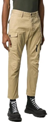 DSQUARED2 男款大Logo印花錐形九分長褲卡其色 S79KA0003S39021-123 Purchase DSQUARED2 男款大Logo印花錐形九分長褲卡其色 S79KA0003S39021-123